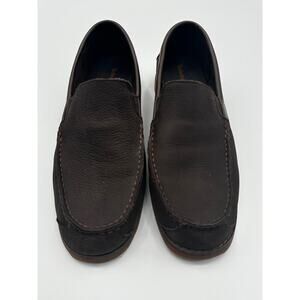 Timberland Brown Leather Ortholite Slip On Loafers Men's Size 9